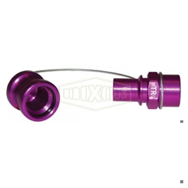 FloMAX Standard Transmission Fluid Receiver with Cap, 3/8 in Nominal, FNPT, Aluminum, Domestic